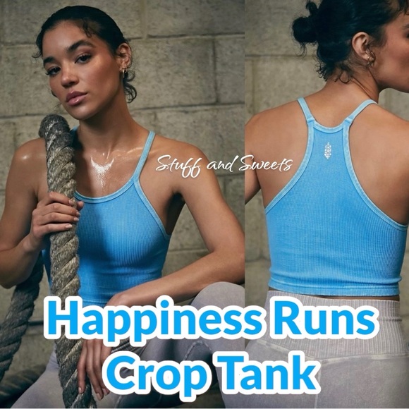 Free People Tops - Free People Happiness Runs Crop Tank Blue Bell XS/S $30